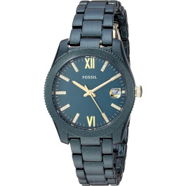 Watch strap Fossil ES4408 Stainless steel Green 16mm